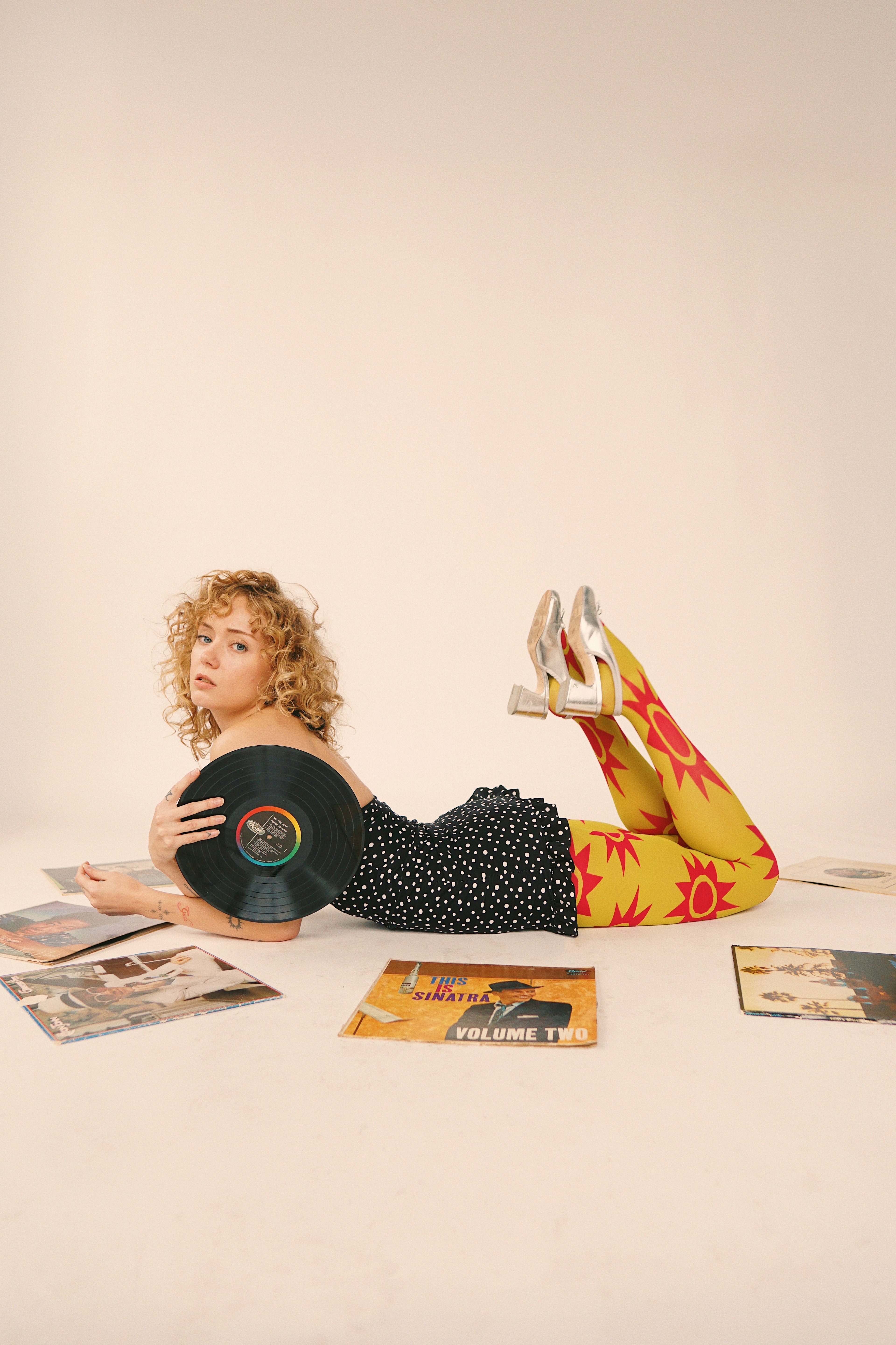 Taara Tights - Chartreuse & Magenta