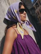 The Chakr Scarf - Purple & Butter Yellow